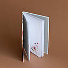 Блокнот А6 з білими аркушами Profi Abstract flowers white 96 сторінок арт. 902514, фото 2
