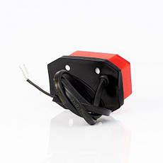 Ліхтар габаритний Fristom FT-001 C LED червоний зі світловідбивачем і проводом, фото 4