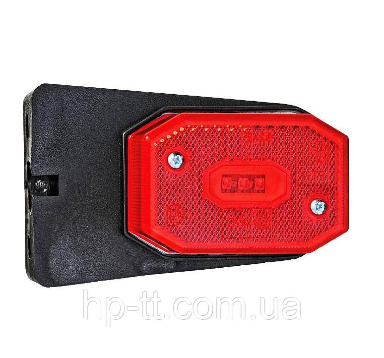 Ліхтар габаритний Fristom FT-001 C I LED червоний зі світловідбивачем кронштейном і проводом