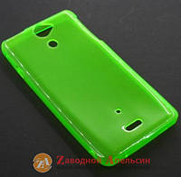 Sony Xperia V LT25i силиконовый чехол Cover green