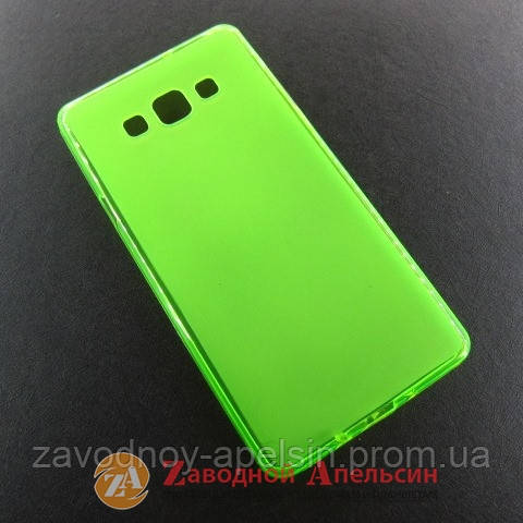 Samsung A7 A700 чехол слиликоновый Cover green - фото 1 - id-p576503253
