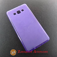 Samsung A7 A700 чехол слиликоновый Cover purple