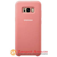 Samsung A8 A530 чехол микрофибра Silicone Cover pink