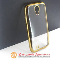 Samsung i9500 S4 чехол Electroplating gold