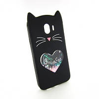 Samsung J4 J400 объемный чехол LoveCat