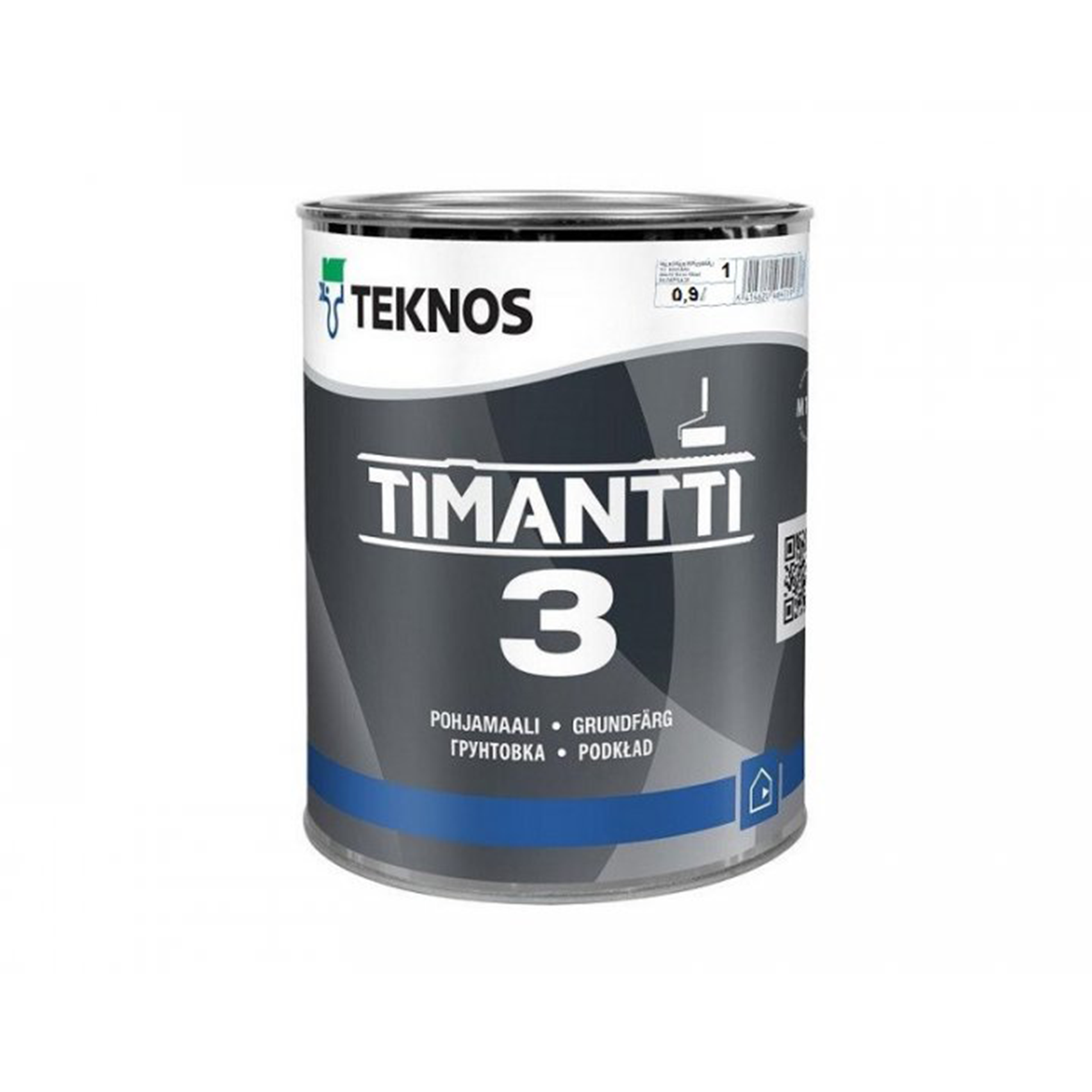 Акрилатна фарба-грунт Teknos Timantti 3 0.9 л