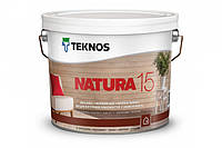 Акриловый лак Teknos Natura 15 полуматовый 0.9л