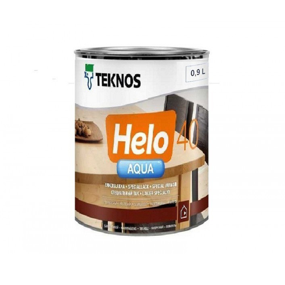 Лак для паркету Teknos Helo Aqua 40 напівглянцевий 0.9 л