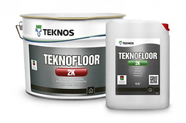Двокомпонентна фарба для бетону Teknos Teknofloor 2K 4,5л + затверджувач 4,5л