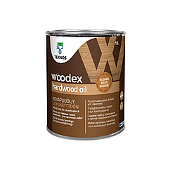 Масло для твердих порід деревини Teknos Woodex Hardwood Oil коричневий 1л