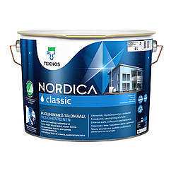 Фасадна фарба для дерева Teknos Nordica Classic 9л База С