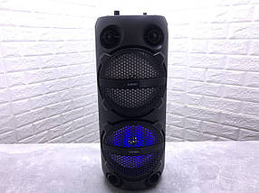 Bluetooth колонка з підсвічуванням і мікрофоном для КАРАОКЕ Kimiso QS-653