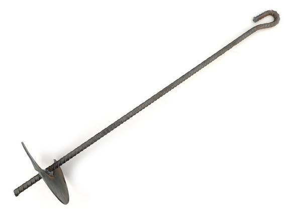 Якір садовий 920 мм, дріт 16 мм, шнек 200 мм, фото 1