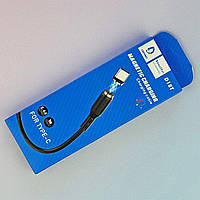 Магнитный кабель USB - Type-C Denmen D18T 2.4A Черный