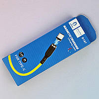 Магнитный кабель USB - Type-C Denmen D18T 2.4A Желтый