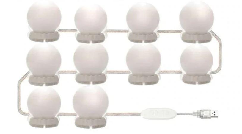 LED лампочки для гримерного дзеркала VANITY MIRROR LIGHTS 7935, 10 шт