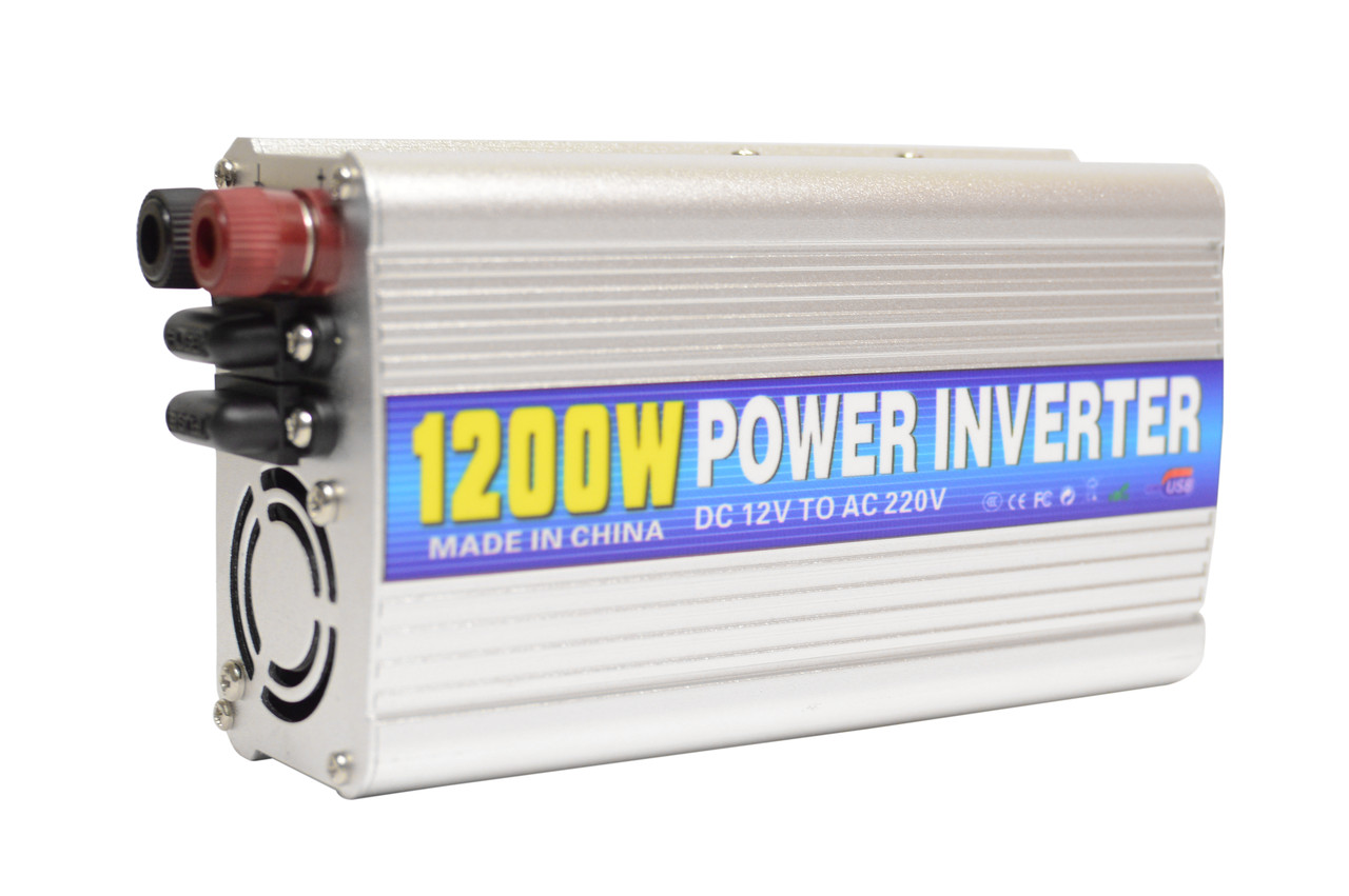 Інвертор 1200W 12V Перетворювач струму AC/DC