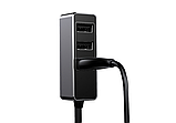 Адаптер автомобільний BASEUS CCTON-0G 4USB, 5.5 A, сірий, фото 6