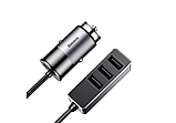 Адаптер автомобільний BASEUS CCTON-0G 4USB, 5.5 A, сірий, фото 7