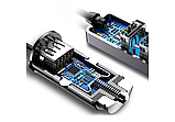 Адаптер автомобільний BASEUS CCTON-0G 4USB, 5.5 A, сірий, фото 8