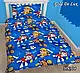 Дитяча постільна полуторна білизна "Щенячий патруль", Бязь Ґолд-Люкс - фото 1 - id-p1488333924