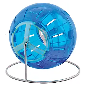 Куля прогулянкова бігова для хом’яків, мишок, маленьких гризунів на металевій підставці 13 см Природа