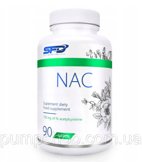 Амінокислота N-ацетил L-цистеїн SFD Nutrition NAC 90 таб. (уцінка термін по 12.23)