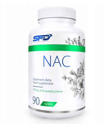 Амінокислота N-ацетил L-цистеїн SFD Nutrition NAC 90 таб. (уцінка термін по 12.23), фото 2