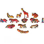 Пазл дерев'яний MD 1621 А5, лев, фото 4