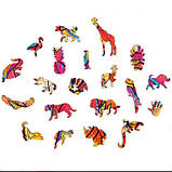 Пазл дерев'яний MD 1621 А5, лев, фото 5