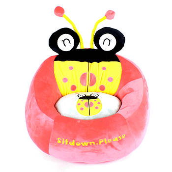 Дитяче м'яке плюшеве крісло іграшка "Сонечко" C 44364 Рожевий