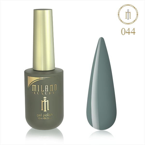 Гель-лак MILANO LUXURY 15 мл No 044 (Брезентово-сірий)