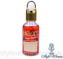 Масло для кутикули Heart Cuticle oil з піпеткою Flower Dance полуниця 50мл Харт