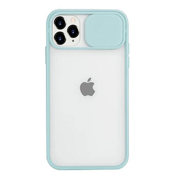 Чохол Hide Camera Matte для iPhone 13 Pro Max (08) Sea Blue блакитний