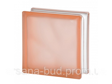 Стеклоблок Basik Color 1908\W Pink матовый 1S цветной в массе - Чехия - фото 1 - id-p838129834