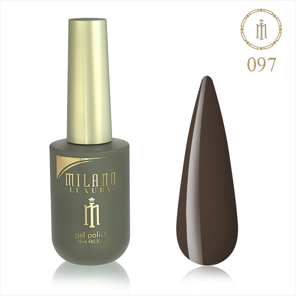 Гель-лак MILANO LUXURY 15 мл No 097 (Шоколадний кекс)