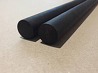 Парные палочки из бука черные длина 65 см, диаметр 2,5 см