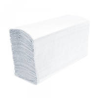 Полотенца бумажные Z-складка BASIC, целлюлоза белого цвета