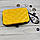 Сумка-косметичка 6312 (жовта) пластикова через плече (175*105*57 мм) Уцінка, фото 5