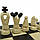 Шахи та шашки 2в1 різьблені малі 350*350 мм Гранд Презент СН 165А, фото 4