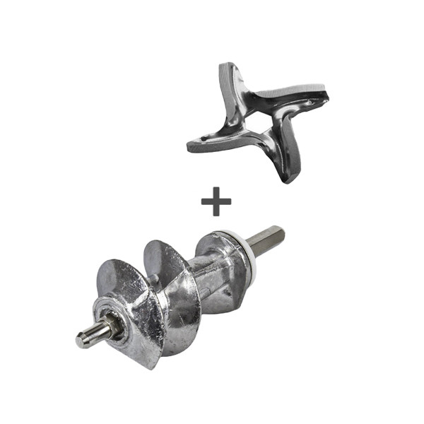 Набір шнек L = 114mm + ніж D = 45mm для м'ясорубки Moulinex (SS-192595,XF911101)