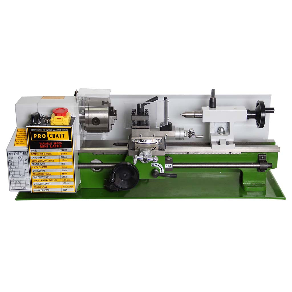 Настільний токарний верстат по металу Procraft WMM800, фото 1