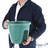 Горщик для квітів на перила Emerald 7,5 л червоний, фото 3