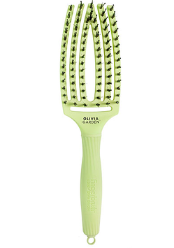 Щітка для волосся комбінована Olivia Garden Finger Brush Combo Меdium Lime (OGBFBC-Lime)