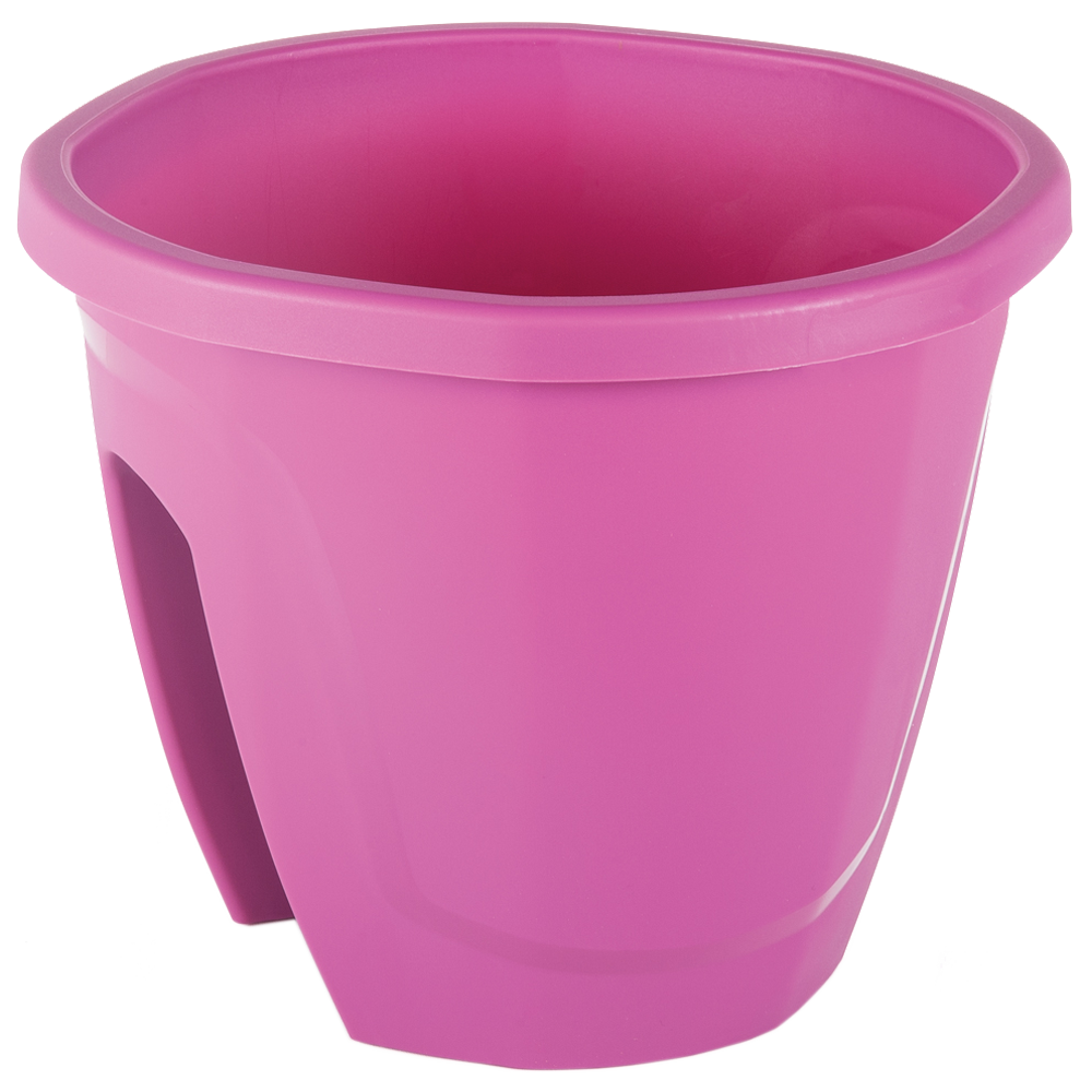 Горщик для квітів на перила Emerald 7,5 л фіолетовий, фото 1
