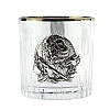 Кришталевий подарунковий набір Графин і склянки для віскі RCR срібло платина, Сет для віскі Boss Crystal директорський Квінта Лев, фото 3