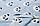 ✁ Відріз попліна Панди на блакитному 100х120 см, фото 3