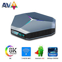 Смарт приставка A95X F4 RGB 4gb/32гб Amlogic s905x4 Android 9 - процессор x96 max