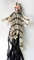 Подвесной декор Скелет на Хэллоуин, реагирует на звук, 50 см