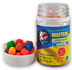 Бойли Pop-Up Вафтерс Piranhas Baits Sport Series Color Mix 8x10mm 30gr